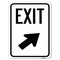 Signmission Exit Sign Exit W/ Right Arrow Heavy-Gauge Alum Rust Proof Parking Sign, 18" H, 24" L, A-1824-24031 A-1824-24031 - alternate 1